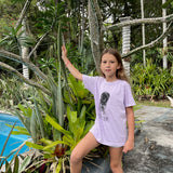 French Farms t-shirt, designed by Marta Johansen, Lavender