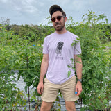 French Farms t-shirt, designed by Marta Johansen, Lavender