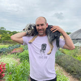 French Farms t-shirt, designed by Marta Johansen, Lavender