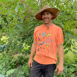 French Farms t-shirt, designed by Beth Rhodes, Melon