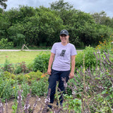 French Farms t-shirt, designed by Marta Johansen, Lavender
